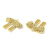 Brass with Clear Cubic Zirconia Pendants KK-G471-05G-2