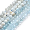 Natural Aquamarine Beads Strands G-R446-6mm-05-01-1