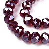 Electroplate Glass Beads Strands EGLA-A034-T8mm-A28-3