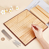 CHGCRAFT 1 Set Handcrafted Wood Crochet Blocking Board with Grids and Rectangle Base FIND-CA0004-63-3