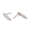 201 Stainless Steel Stud Earring Findings STAS-G266-18P-2