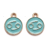 Alloy Enamel Pendants ENAM-S124-01B-13D-1