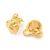 Bear 304 Stainless Steel Ear Studs EJEW-L290-018G-2