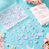 64Pcs Gradient Color Transparent Glass Beads GLAA-TA0003-48C-5
