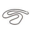 304 Stainless Steel Box Chain Necklaces NJEW-K378-17B-AS-2