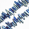 Plated Natural Quartz Crystal Beads Strands G-R435-09B-1