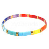 Bohemian Glass Seed Beaded Stretch Bracelets JM4508-13-1