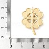 Brass Micro Pave Cubic Zirconia Pendants KK-U053-25G-02-3