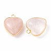 Natural Rose Quartz Pendants G-C005-01G-15-2