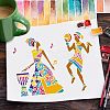 Large Plastic Reusable Drawing Painting Stencils Templates DIY-WH0172-788-7