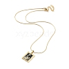 Ion Plating(IP) 304 Stainless Steel Pendant Necklaces NJEW-F318-05G-2