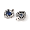 304 Stainless Steel Cubic Zirconia Pendants STAS-A076-02P-02-2