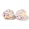 Handmade Luminous Polymer Clay Glass Rhinestone Beads CLAY-H003-05B-3