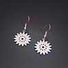 304 Stainless Steel Dangle Earrings for Women WGD83C1-01-4