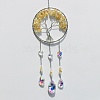 Natural Citrine Tree of Life Pendant Decorations TREE-PW0002-13C-1