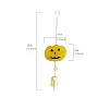 Halloween Pumpkin Alloy & Iron & Eanmel Wind Chime PW-WG7D2C1-03-1