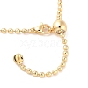 Brass Ball Chain Necklace Making NJEW-Q344-05G-3