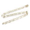 Brass Cable Chains Necklace Making MAK-S072-16B-KC-3