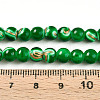 Baking Paint Glass Beads Strands DGLA-N010-6mm-04-4