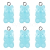 Transparent Resin Pendants HJEW-TAC0007-02E-1