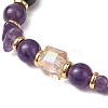 6Pcs Natural Mixed Gemstone Round & Chip Stretch Bracelets Sets for Women BJEW-JB101000-4