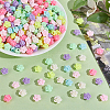 400Pcs Opaque Acrylic Beads MACR-ME0001-10-4