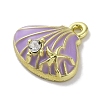 Alloy Enamel Charms FIND-U024-07G-01-2