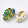 Printed Cowrie Shell Beads X-SHEL-S274-27A-1