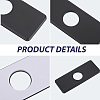 Rectangle Stainless Steel Faucet Hole Covers STAS-WH20001-18E-EB-5