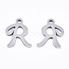 201 Stainless Steel Charms X-STAS-T044-217P-R-2