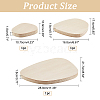 3Pcs 3 Style Wood Display Stands ODIS-WH0036-01-3