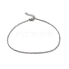 Non-Tarnish 304 Stainless Steel Rope Chains Bracelets BJEW-K240-07P-1