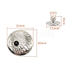 Alloy Decorative Buttons PW-WG1200D-21-1