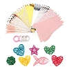 11Pcs Wicker Rattan Ornaments AJEW-CJ0001-21-1