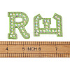 Alphabet Resin Rhinestone Patches DIY-TAC0005-45G-7