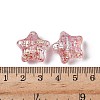 UV Plating Transparent Acrylic Beads OACR-G051-01F-3