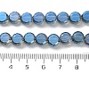 Electroplate Glass Beads Strands EGLA-C010-01A-PL01-4