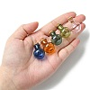 10Pcs 5 Colors Round Glass Cork Bottles Ornament GLAA-FS0001-73-7