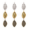 120Pcs 3 Colors Tibetan Style Alloy Pendants FIND-PJ0001-08-7