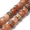 Natural Plum Blossom Jade Beads Strands G-H078-C31-01-1