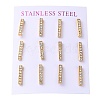 PVD Vacuum Plating 304 Stainless Steel Stud Earring EJEW-C099-08G-1