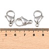 Tarnish Resistant 304 Stainless Steel Lobster Claw Clasps STAS-G035-H-3