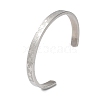 Non-Tarnish 304 Stainless Steel Star Cuff Bangles BJEW-F464-P-01-2