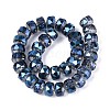 Electroplate Transparent Glass Beads Strands EGLA-N022-04A-D05-2