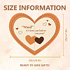 Wood Heart Shape Anniversary Commemorative Display Decorations AJEW-WH00424-001-2