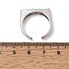Brass Micro Pave Cubic Zirconia Cuff Open Rings for Women RJEW-L343-02P-01-5