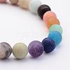 Natural Amazonite & Gemstone Beads Stretch Bracelets BJEW-JB02510-04-2