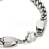 Non-Tarnish 304 Stainless Steel Wheat Chain Bracelets for Men BJEW-B093-04P-3