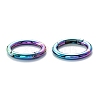 Zinc Alloy Ring Spring Gate Rings PALLOY-M194-01C-MC-4