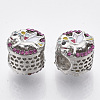 Alloy Enamel European Beads ENAM-N052-10-2